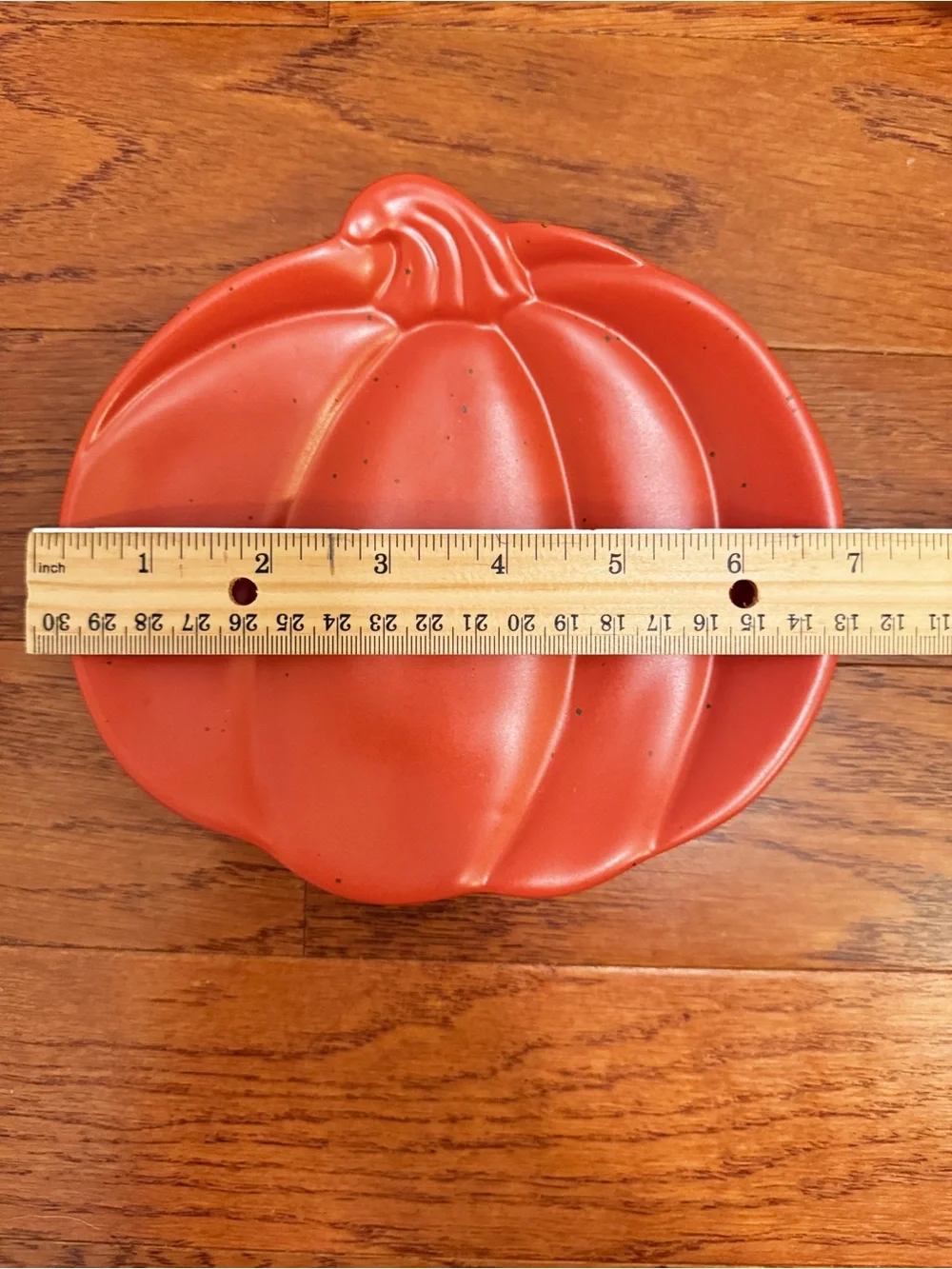 Threshold Set of 4 Stoneware Pumpkin Appetizer Dessert Plates Cottagecore Autumn